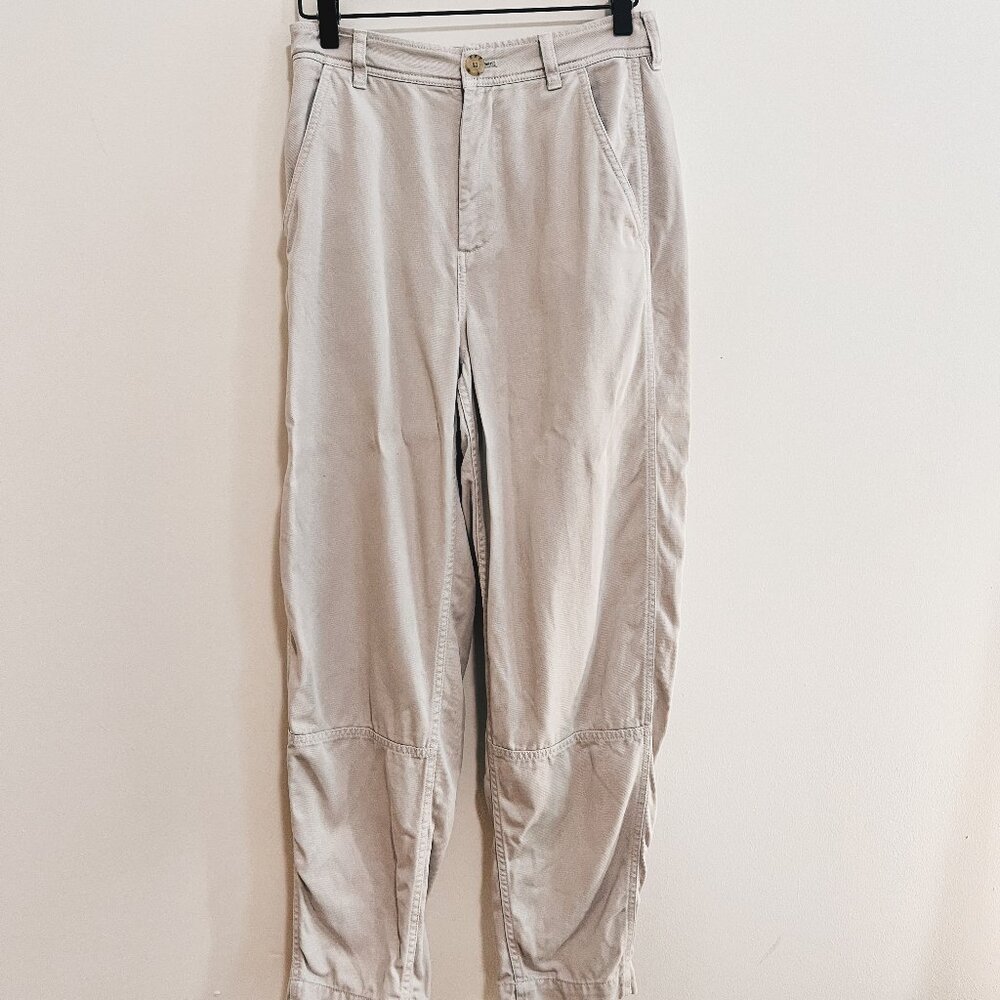 Everlane Size 0 UTILITY BARREL PANTS - Bone - Soft, High-Rise Denim
